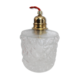 Moulded glass globe walk-in lamp