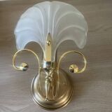 Pair of vintage shell wall lights