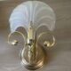 Pair of vintage shell wall lights