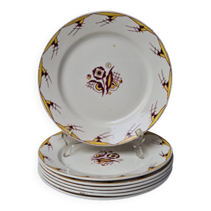 Boch La Louvière 7 assiettes plates