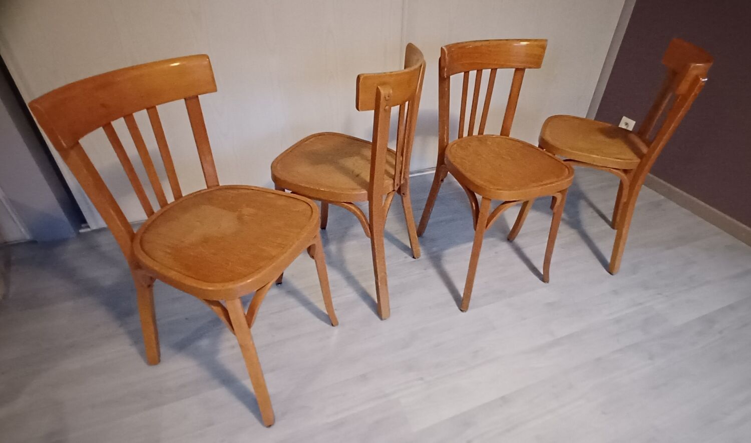 Set of 4 Baumann bistro chairs