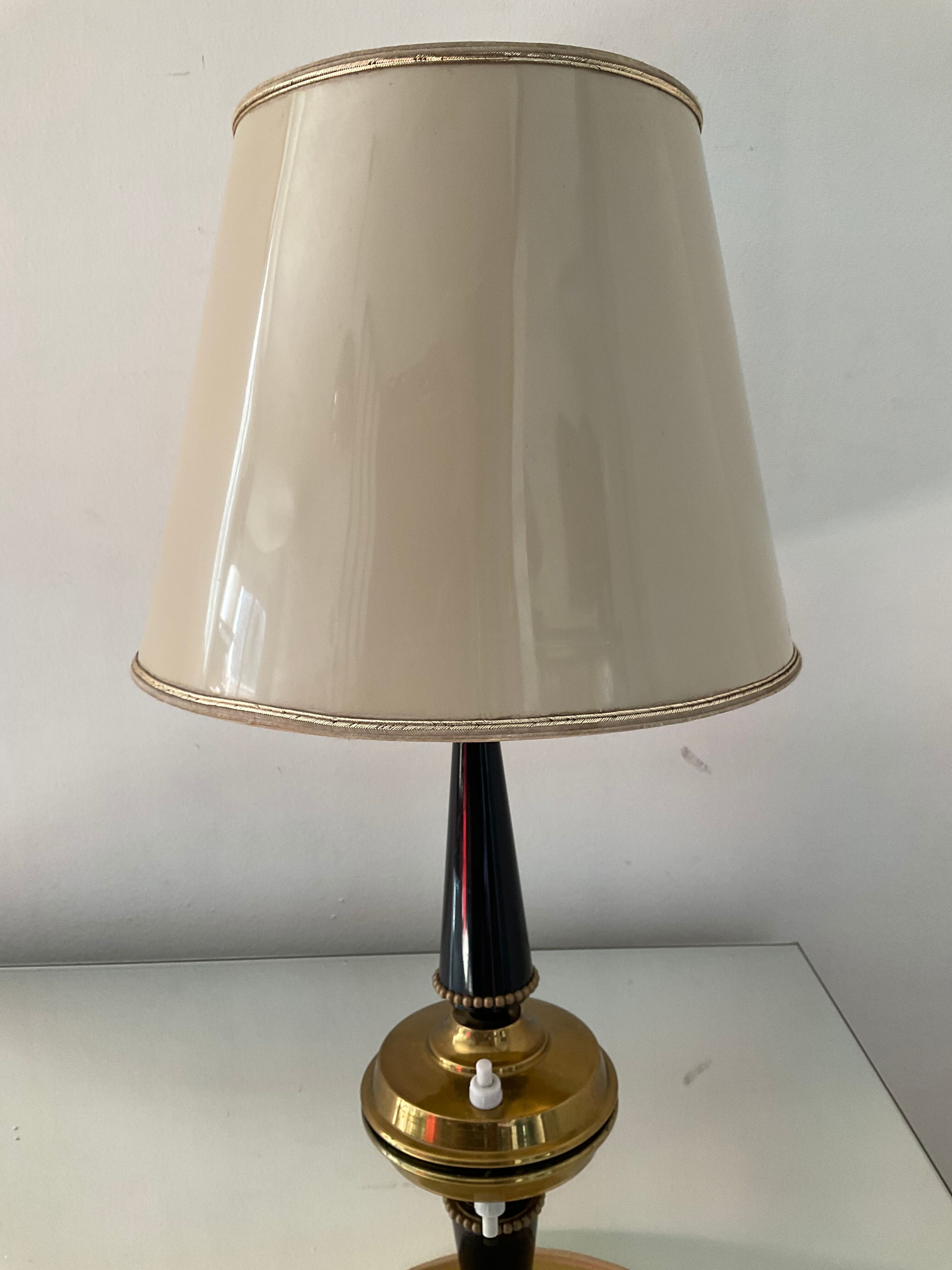 Vintage lamp in gold metal 50s-60s