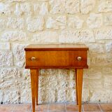 Vintage bedside table on compass legs, 1950 ́s