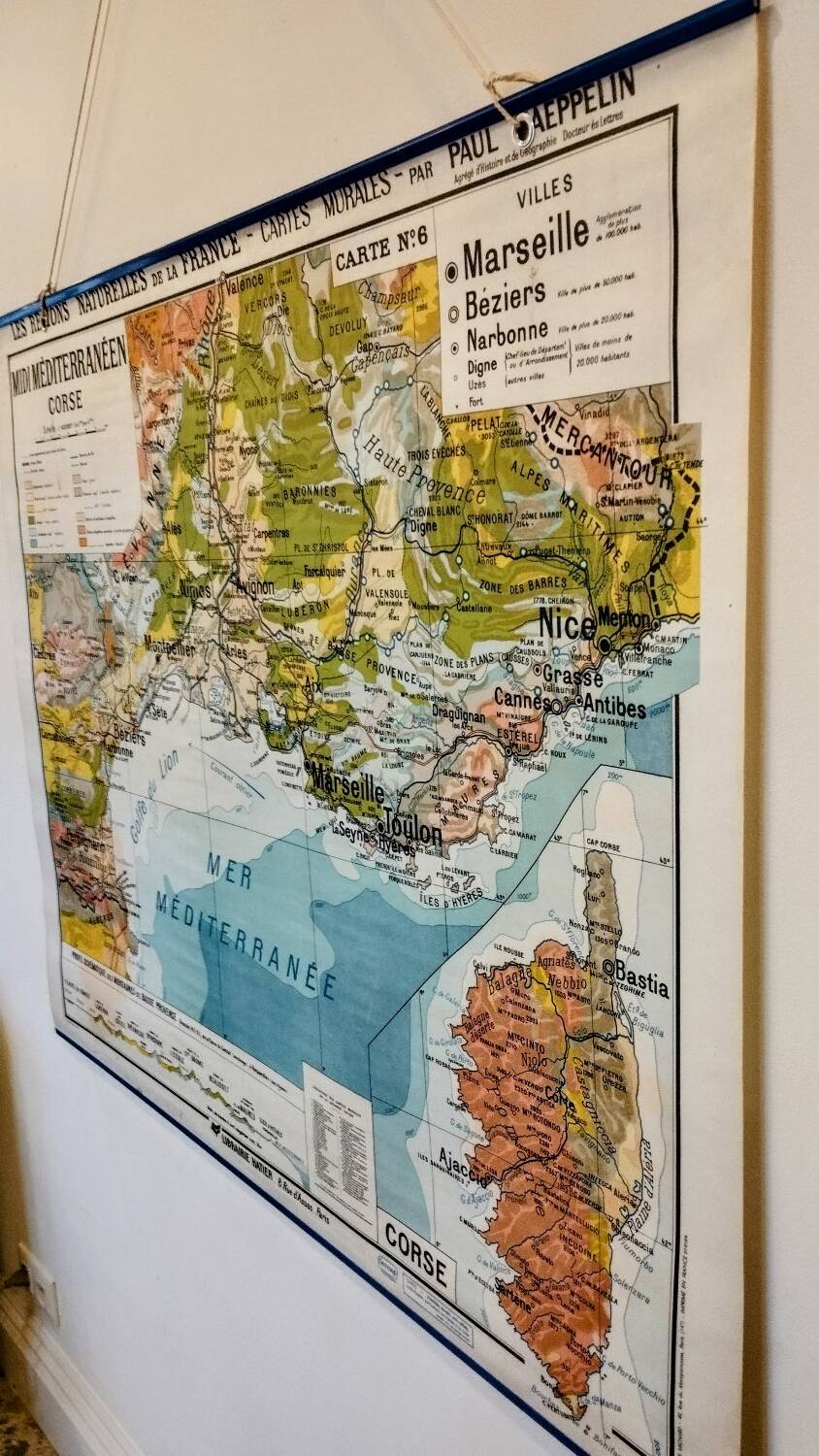 Carte scolaire midi méditerranéen corse no 6 paul kaeppelin