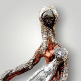 Ceramic sculpture signed M. Detry – Cicogna