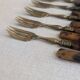 Set of 12 antique cake forks