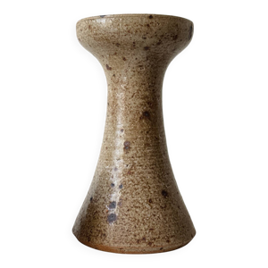Vase bougeoir en gres - 1970