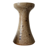 Vase bougeoir en gres pyrité, Alain Blanchard 1970
