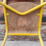 Set of three vintage children's school chairs