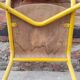 Set of three vintage children's school chairs
