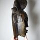 Decorative African wall mask in Punu Tsangui style, carved wood, 20th century.