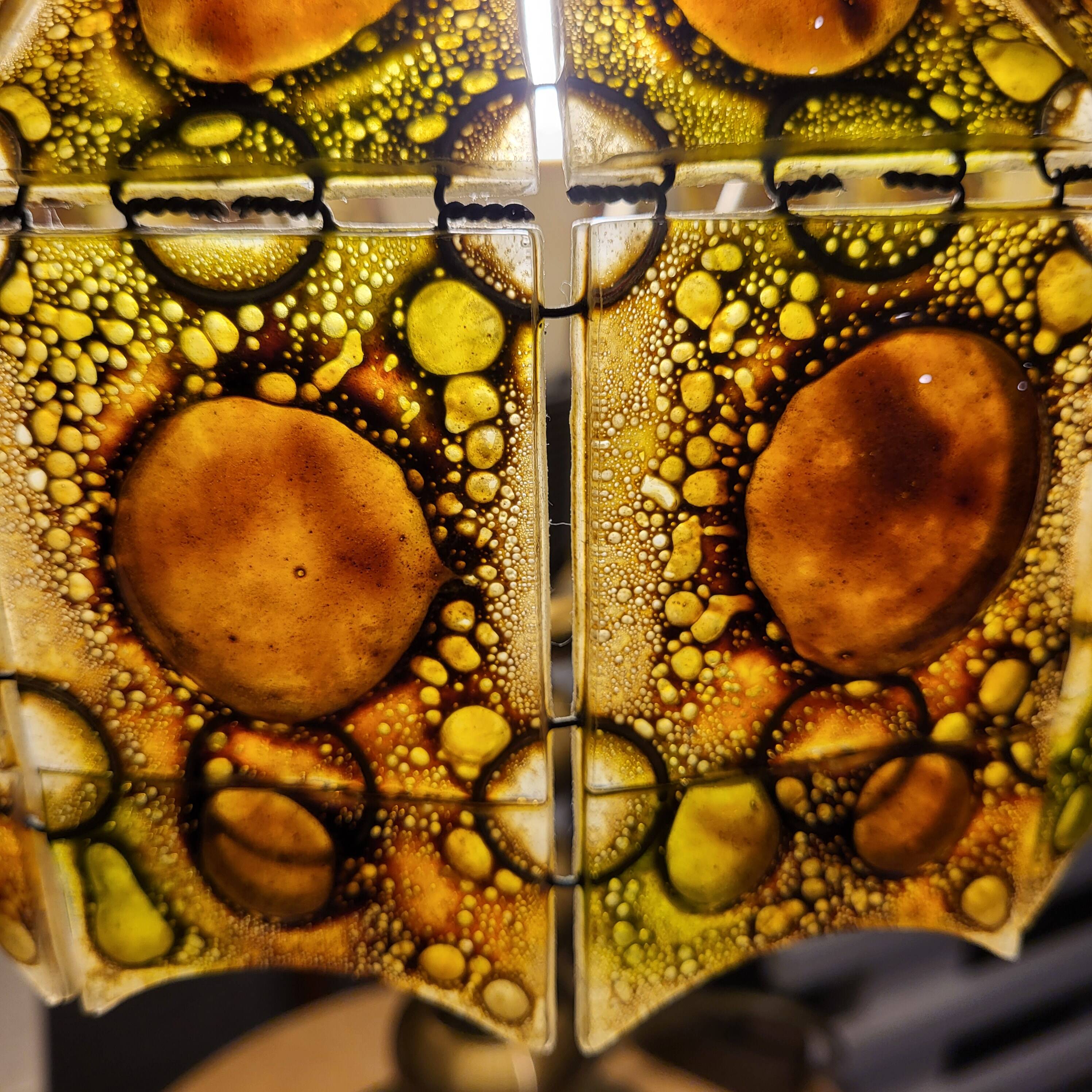 Felipe Derflingher table lamp, amber 1960,70