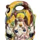 Sculpture in Spanish Majolica representing the Black Virgin with Child.