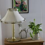 1970's Large Brass Table lamp designed by Anna Ehrner for Ateljé Lyktan Åhus