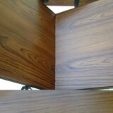 Table extendable scandinavian design teak growing butterfly