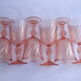 6 Luminarc Rosaline white wine glasses