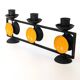 Danish Cast Iron Candelabra | Midcentury Pop Art