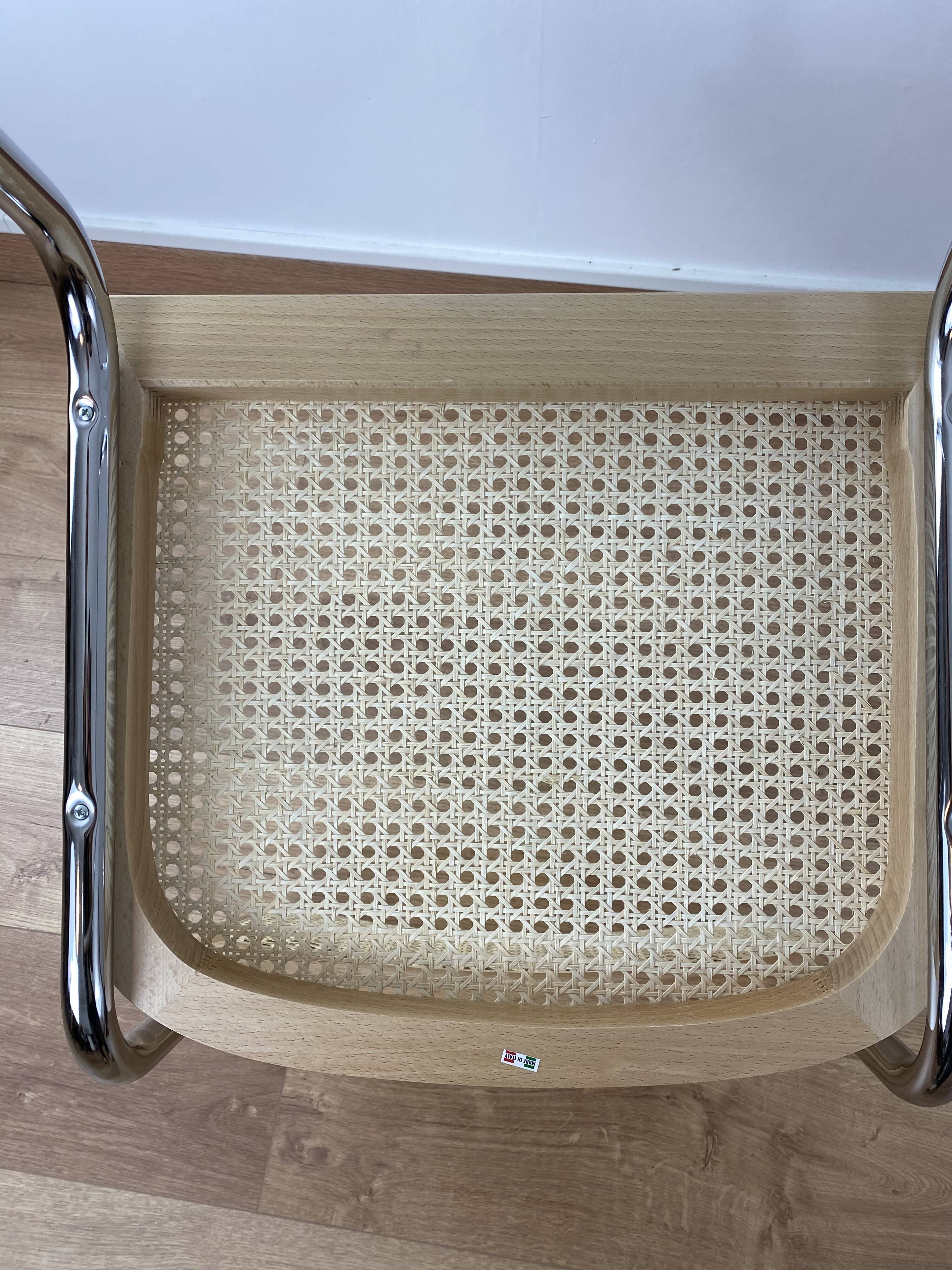 Lot of 6 chairs Marcel Breuer cesca B32