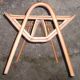 Magazine rack Wicker rattan of the 1970s vintage