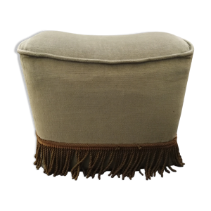 Pouf en velours vert