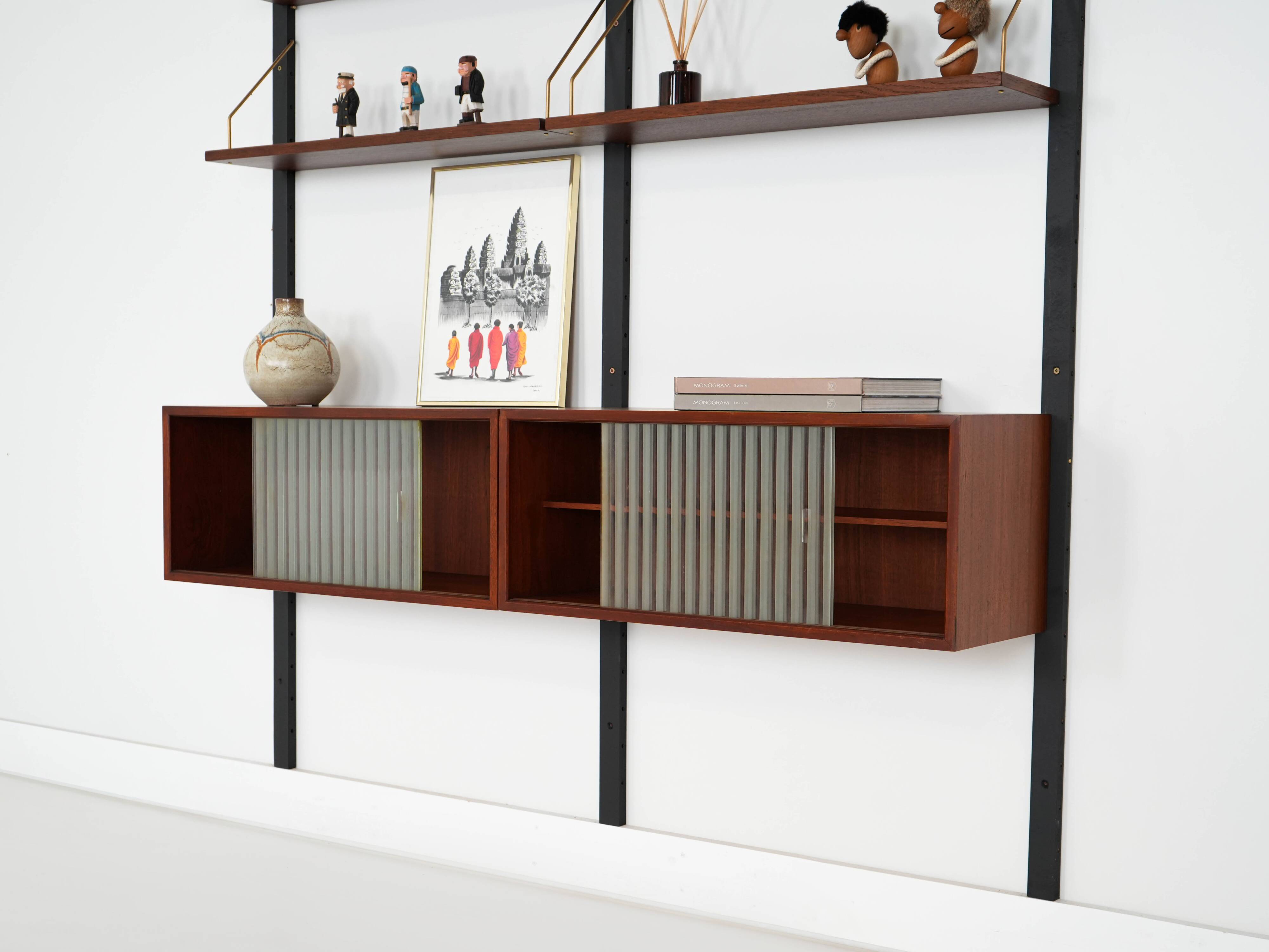 Teak shelving unit, Danish design, 1960s, made in Denmark