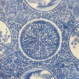 Dish blue and white print japan 30.5 cm