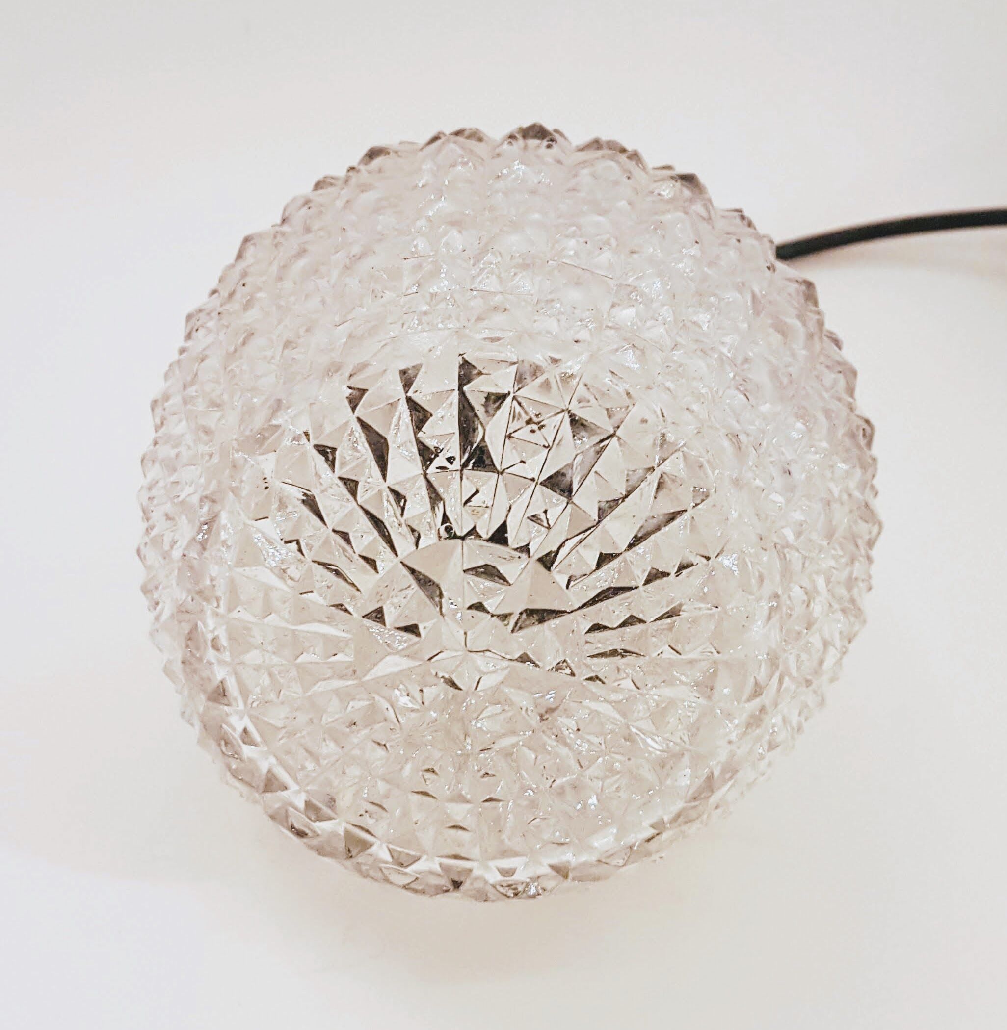60s/70s glass hanging fixture