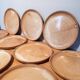 Set of 10 flat plates potter's sandstone