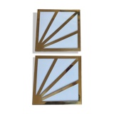 Art Deco wall sconces – gilded brass