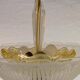 Large Swedish textured glass pendant light Orrefors