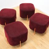 Suite of 4 “elephant” poufs by Sancal