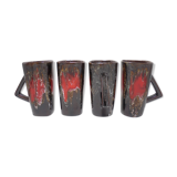 Set of 4 Vallauris mugs
