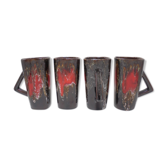 Set of 4 Vallauris mugs