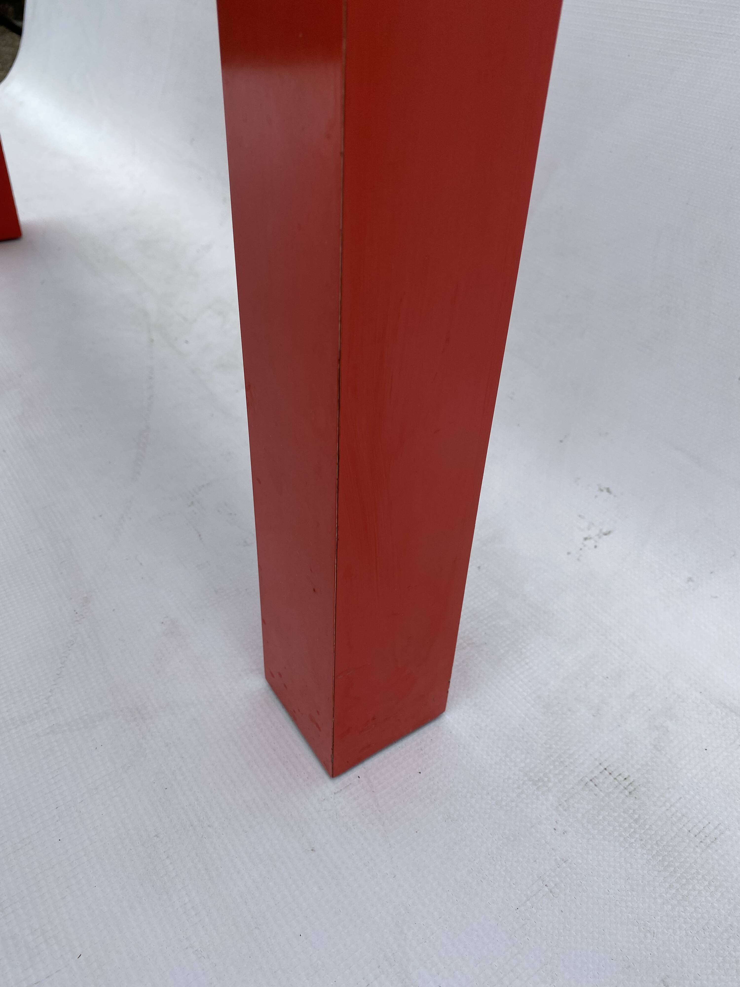 Milo Baughman for Thayer Coggin Formica Red Side Coffee Table 1960s