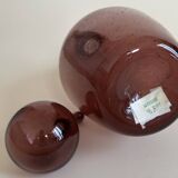 Bubble glass big carafe Biot 42 cm