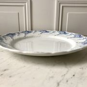 Round dish in Iron Earth K&G Lunéville model "Angèle" late 19th century