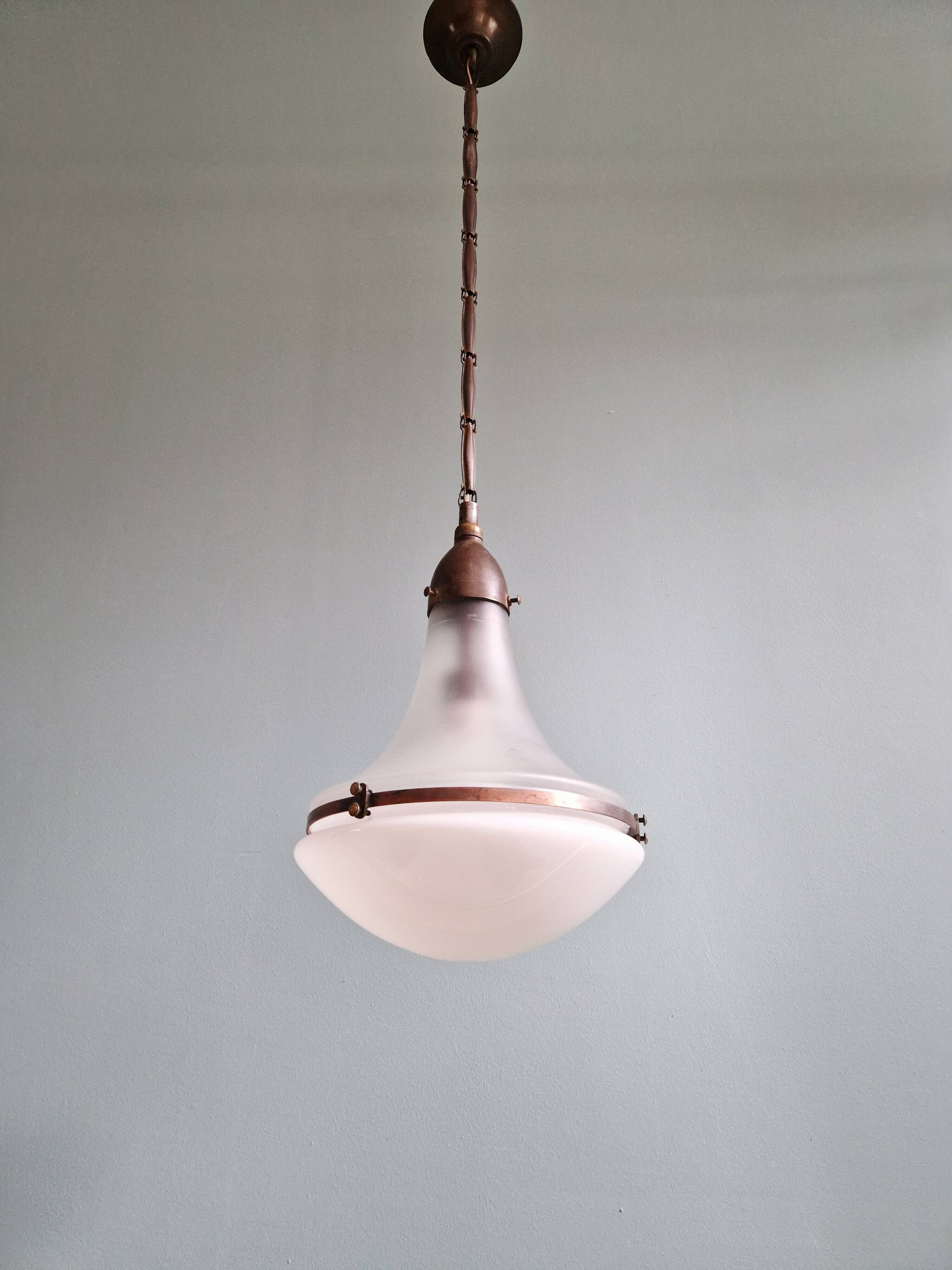 Luzette pendant, design by Peter Behrens, 1910s-20s.