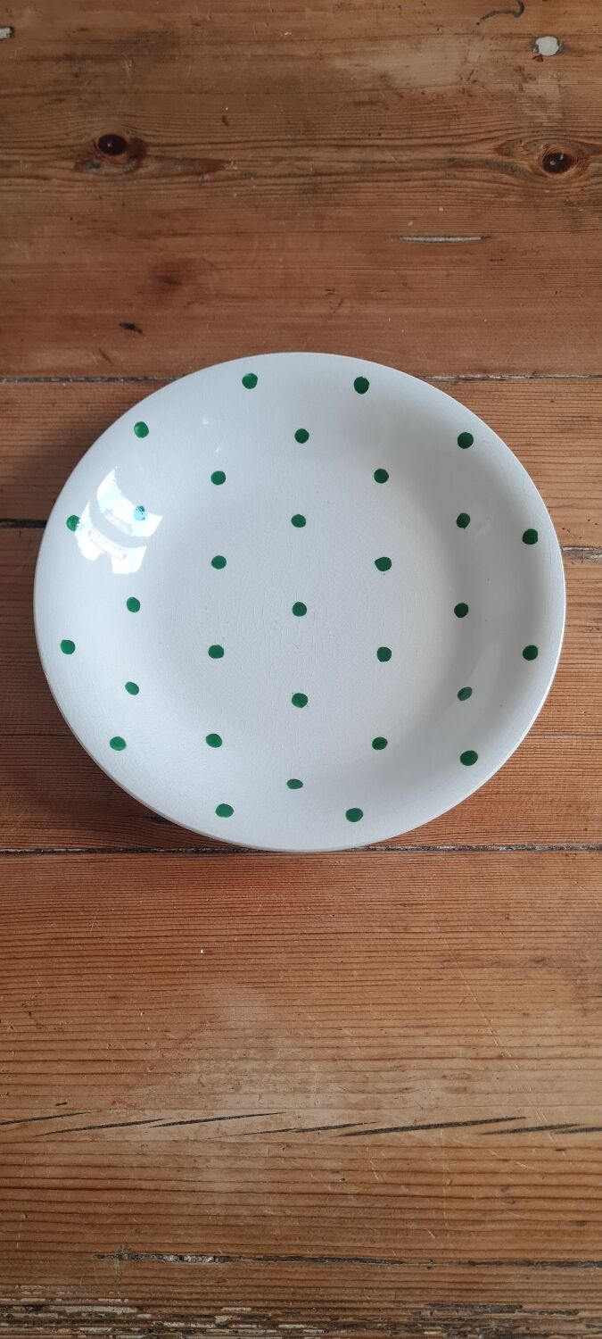Set de 10 assiettes plates longchamps vintage