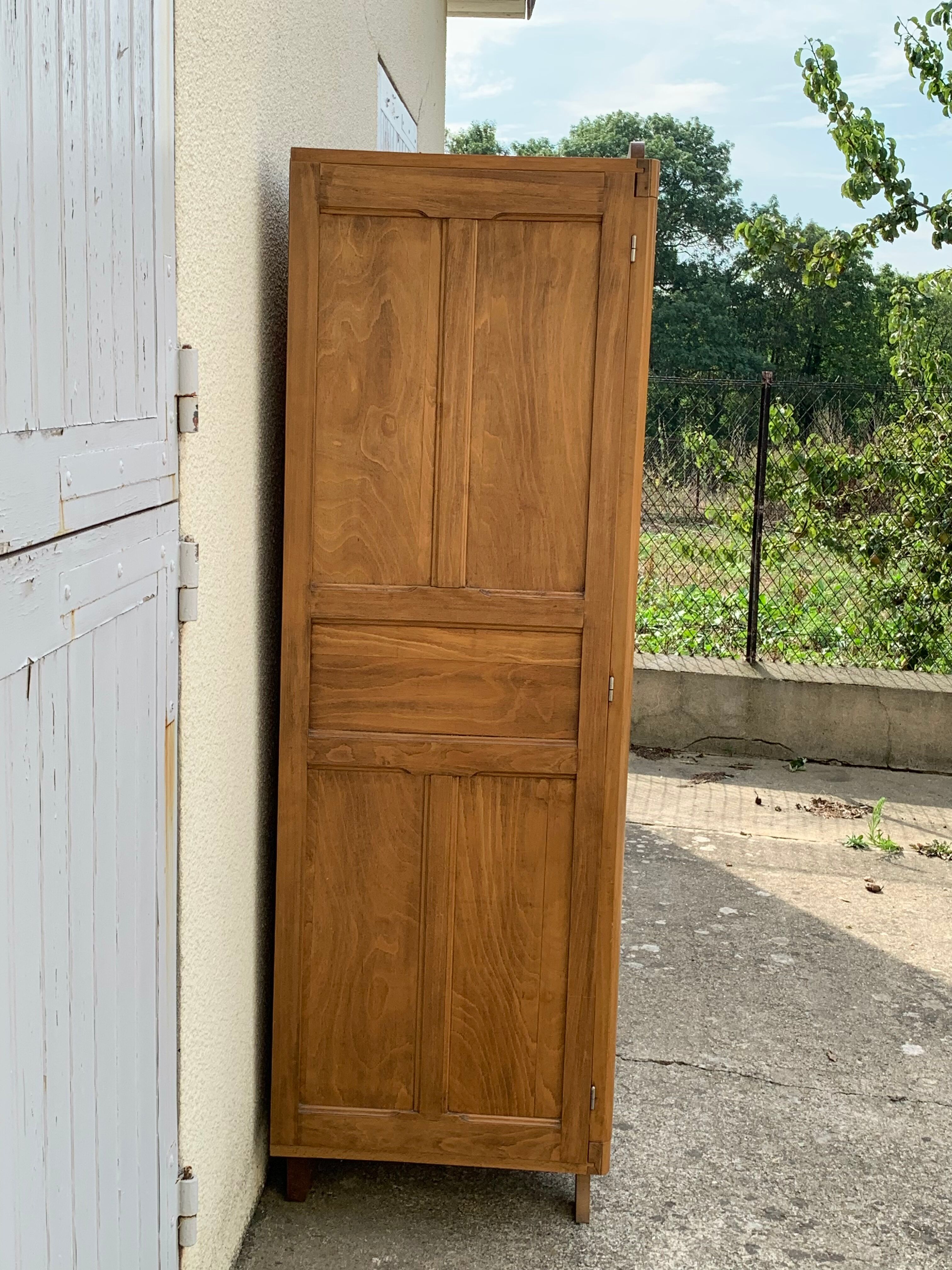Parisian wardrobe art deco 1930 removable wardrobe beech solid