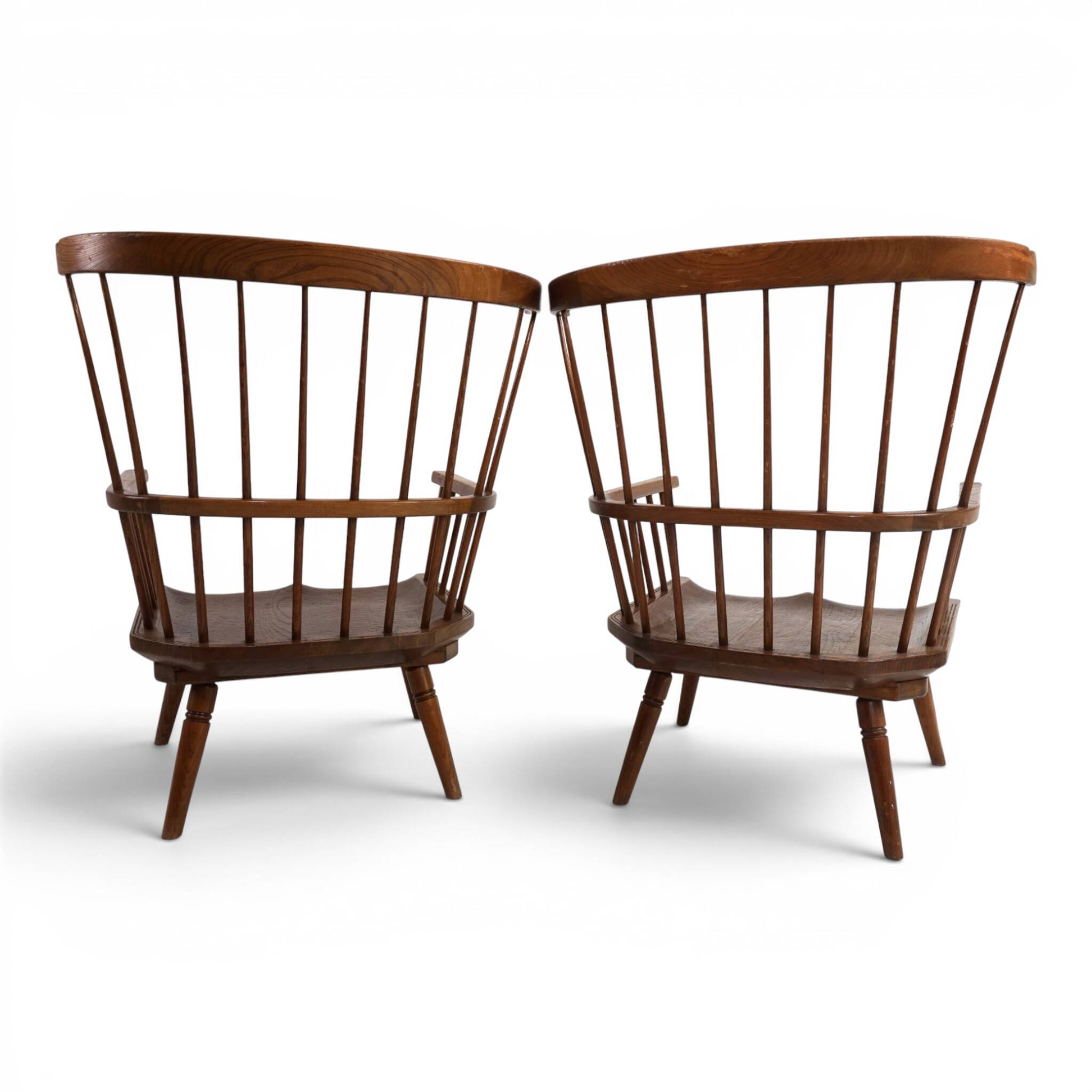 Paire de fauteuils lounge Windsor faits à la main, Angleterre, vers 1960
