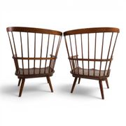 Paire de fauteuils lounge Windsor faits à la main, Angleterre, vers 1960