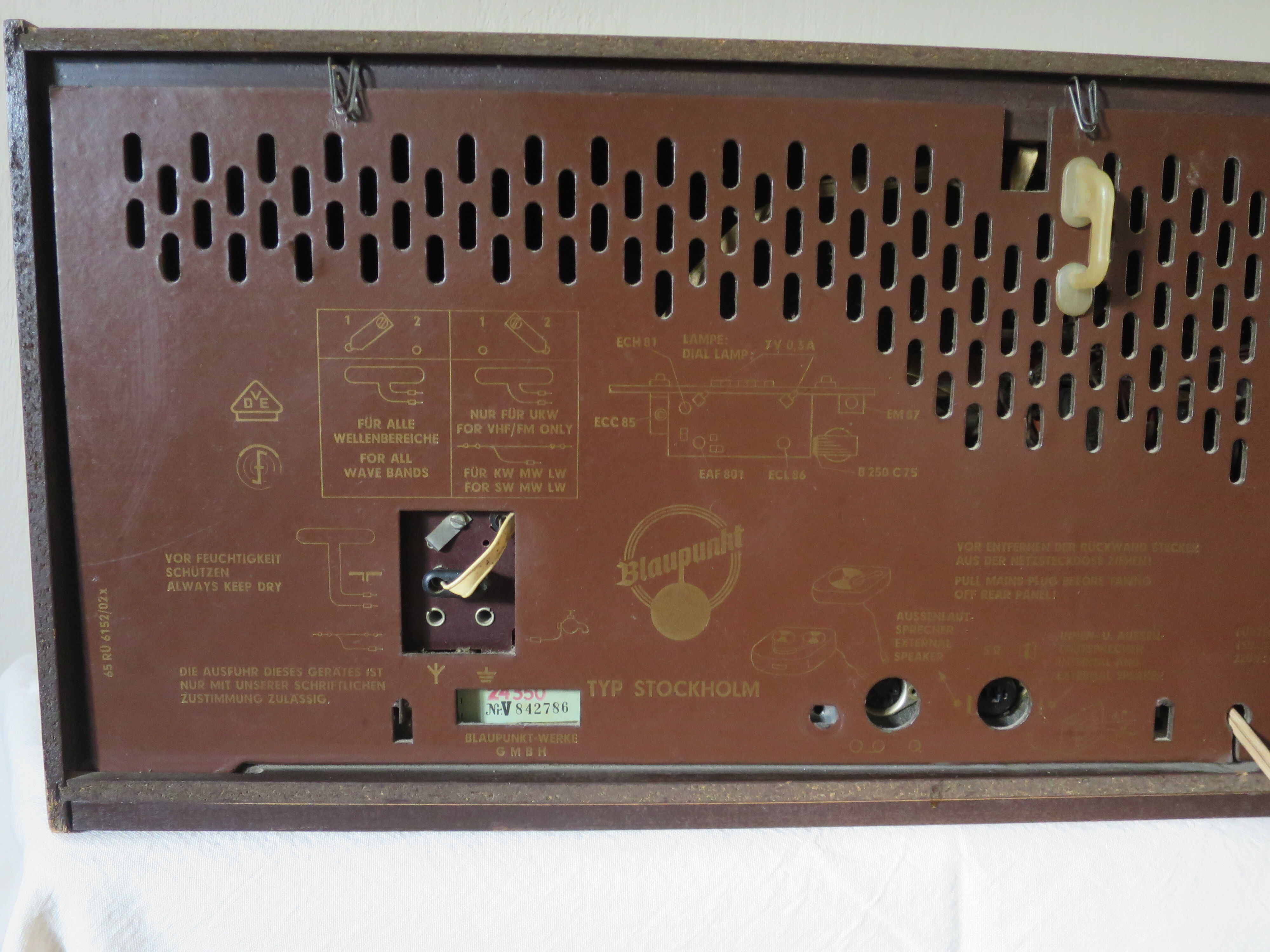 Radio TSF Blaupunkt Stockholm 1964 wood works