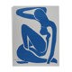 Henri matisse - nu bleu gracieux - affiche originale vintage musée céret (1980)