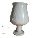 Vintage Carrara marble lamp