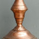 Paire de bougeoirs anciens, en cuivre