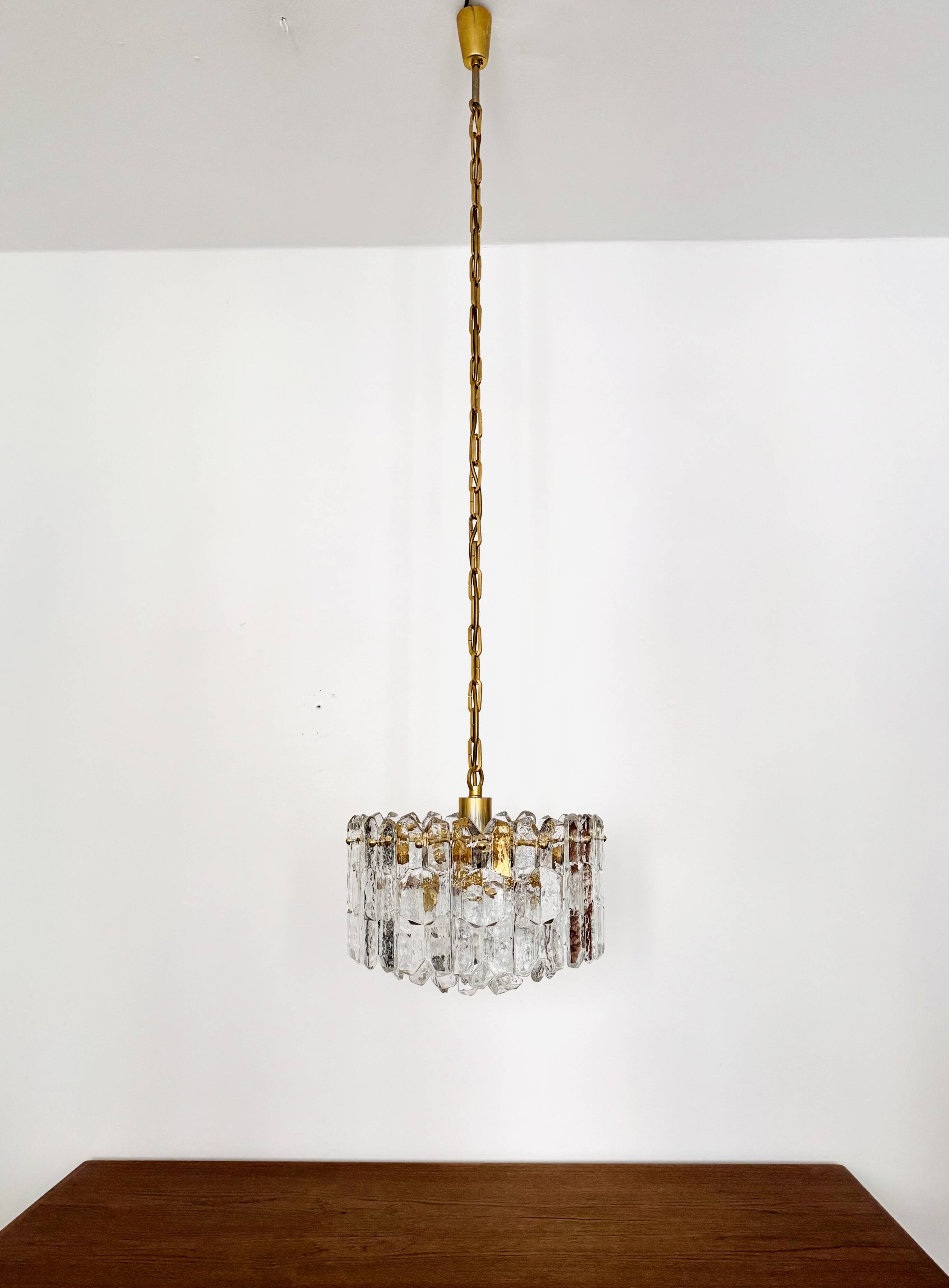 Palazzo Ice Glass Chandelier by J.T. Kalmar