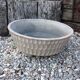 Round planter vintage concrete structured 60, 70s