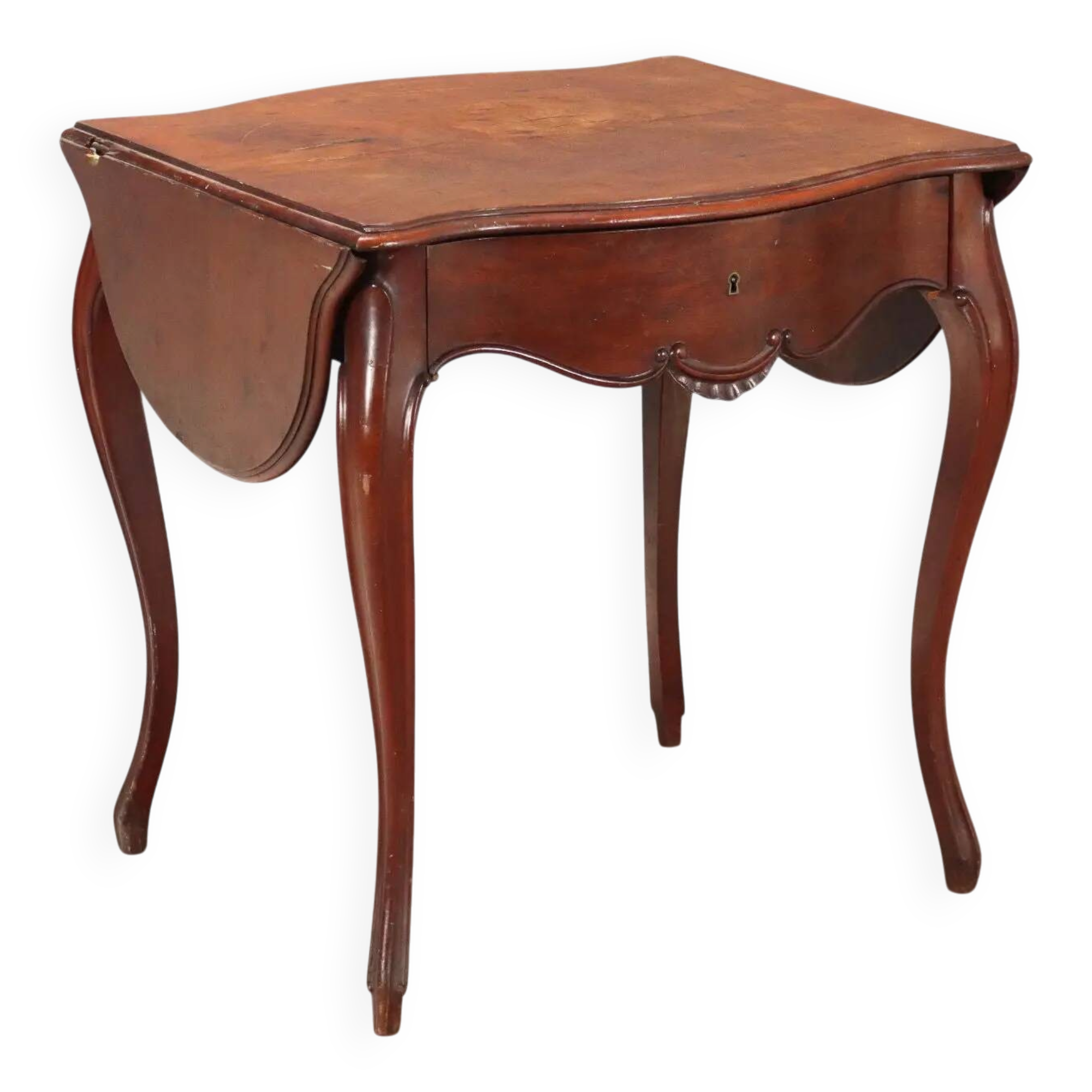Antique Louis-Philippe coffee table in mahogany, France, 19th century.