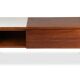 Pair of low chests of drawers in teak and chrome metal. 1960s.