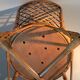 Chaise en rotin et bambou 1950/1960.